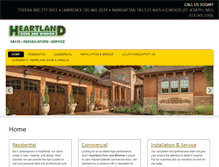 Tablet Screenshot of heartlanddoorandwindow.com